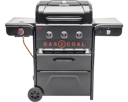 Hybridgrill Char-Broil Gas2Coal S. Ed. 3 schwarz inkl. 3 Brenner+Infrarotbrenner, Deckelthermometer, Plancha-Platte, Hochleistungshitzezone, Integrierter Flaschenöffner Hybridgrill Char-Broil Gas2Coal S. Ed. 3 schwarz inkl. 3 Brenner+Infrarotbrenner, Deckelthermometer, Plancha-Platte, Hochleistungshitzezone, Integrierter Flaschenöffner