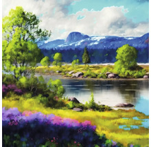 Giclée Leinwandbild Norway 0194 60x60 cm