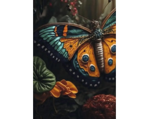Giclée Leinwandbild Butterfly 084B 60x60 cm