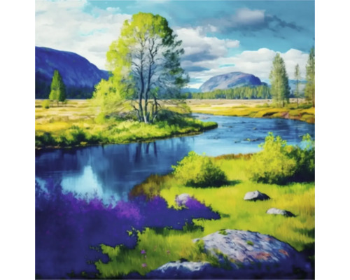 Giclée Leinwandbild Norway 0196 60x80 cm