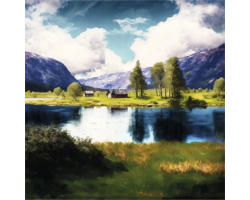Giclée Leinwandbild Norway 0191 60x80 cm