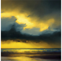 Gemälde einer Meereslandschaft mit Wolken und Licht