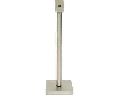 Tischgestell aus Metall mit quadratischer Basis und Montageplatte