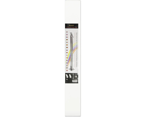 Edelstahlpfosten zu Informations-Display Stainless Steel 121x15x15 cm (ohne Fuß) Securifil Edelstahl-Pfosten zur Personenführung