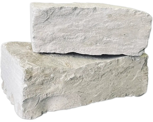 Zwei Kalksandsteine gestapelt