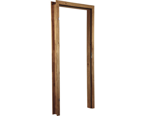 Komplettzarge Eiche Bronze furniert 86x198,5 WS 14-16 DIN Links Türrahmen aus Holz für Innentüren