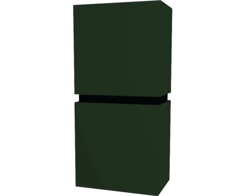 Hängeschrank mit 2 Türen und 1 Schublade Devo Viva 2.0 links BxHxT 40x84x26 cm conifer green supermatt