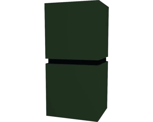 Hängeschrank mit 2 Türen und 1 Schublade Devo Viva 2.0 links BxHxT 40x84x35 cm conifer green supermatt