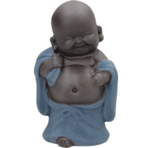 Lächelnde Buddha Figur mit Umhang