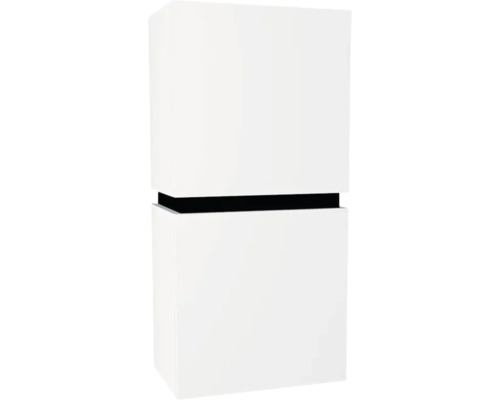 Hängeschrank mit 2 Türen Devo Viva 2.0 rechts BxHxT 40x84x26 cm premium white matt Weißer Badezimmer Hochschrank