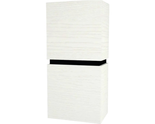 Hängeschrank mit 2 Türen Devo Viva 2.0 links BxHxT 40x84x26 cm strukture white Holzdekor