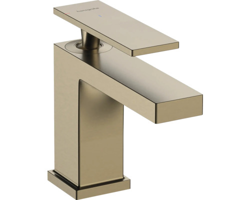 hansgrohe Waschtischarmatur TECTURIS E 80 CoolStart EcoSmart+ mit Zugstange brushed bronze gebürstet 73002140