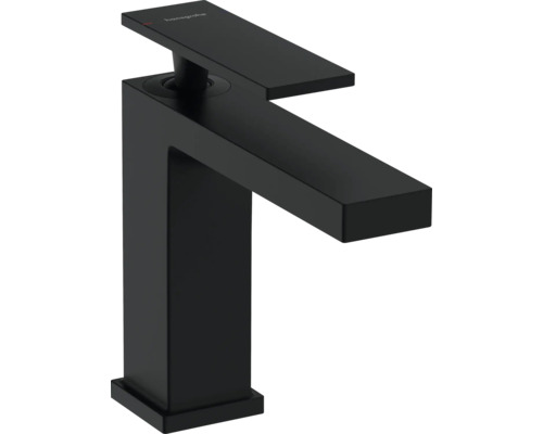 hansgrohe Waschtischarmatur TECTURIS E mit Zugstange schwarz matt 73010670