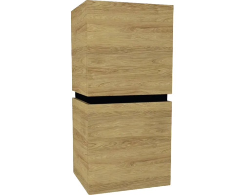 Hängeschrank mit 2 Türen Devo Viva 2.0 rechts BxHxT 40x84x35 cm natural hickory Holzsäule für den Innenbereich