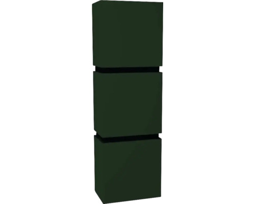 Hängeschrank mit 3 Türen und 2 Schubladen Devo Viva 2.0 rechts BxHxT 40x127x26 cm conifer green supermatt