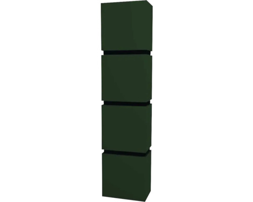 Hängehochschrank mit 4 Türen Devo Viva 2.0 links BxHxT 40x170x26 cm conifer green supermatt