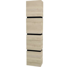 Hängehochschrank mit 4 Türen Devo Viva 2.0 links BxHxT 40x170x26 cm oak halifax white