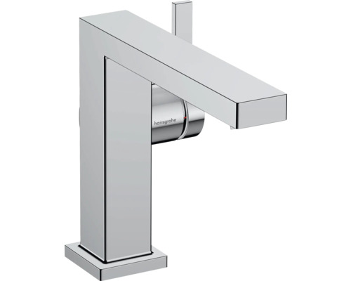 hansgrohe Waschtischarmatur TECTURIS E 110 Fine CoolStart EcoSmart+ mit Push-Open Ablaufgarnitur chrom 73020000