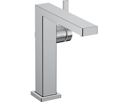 hansgrohe Waschtischarmatur TECTURIS E 150 Fine CoolStart EcoSmart+ chrom 73041000 Hansgrohe Waschtischarmatur mit Hebel