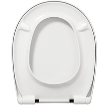 REIKA WC-Sitz MINO weiß Scharniere schwarz matt mit Absenkautomatik und Quick&Clean universell passend