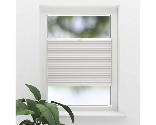 SOLUNA Wabenplissee mit Seitenverspannung tageslicht weiß 40x130 cm Fenster mit Plissee-Faltstore als Sicht- und Sonnenschutz