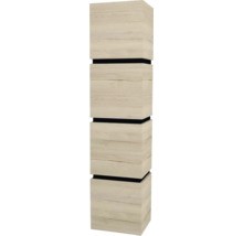 Schmaler Hochschrank aus Holz mit vier Fächern