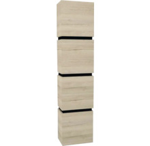 Schmaler Holzschrank mit vier Fächern