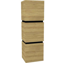 Hängeschrank mit 3 Türen Devo Viva 2.0 rechts BxHxT 40x127x35 cm natural hickory