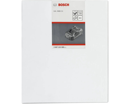 Bosch Logo. GAL 3680 CV Akku Ladegerät geeignet für 14,4 Volt bis 18 Volt und 36 Volt Akkus