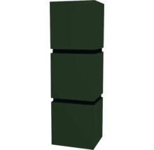 Hängeschrank mit 3 Türen Devo Viva 2.0 links BxHxT 40x127x35 cm conifer green supermatt