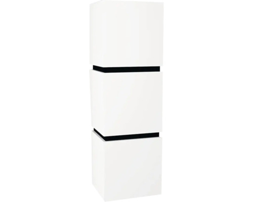 Hängeschrank mit 3 Türen Devo Viva 2.0 rechts BxHxT 40x127x35 cm premium white matt Dekorative Säule mit drei quadratischen Elementen