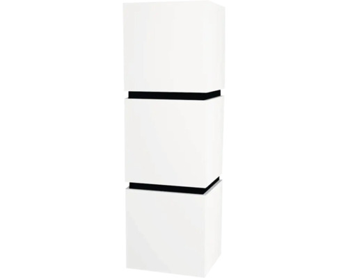 Hängeschrank mit 3 Türen Devo Viva 2.0 links BxHxT 40x127x35 cm premium white matt Freistehende Toilettenpapierrollenhalterung für Badezimmer