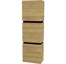 Hängeschrank mit 3 Türen Devo Viva 2.0 links BxHxT 40x127x26 cm natural hickory