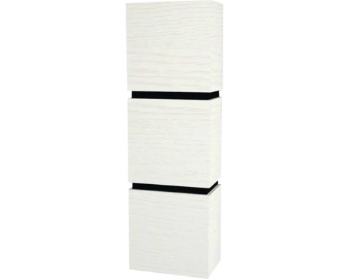 Hängeschrank mit 3 Türen Devo Viva 2.0 links BxHxT 40x127x26 cm strukture white Holzdekor