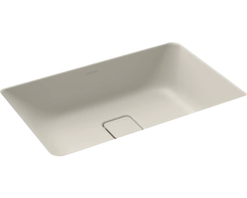 Unterbauwaschbecken KALDEWEI CONO 56,9 x 38,2 cm warm grey 10 matt emailliert perleffekt 902306003668