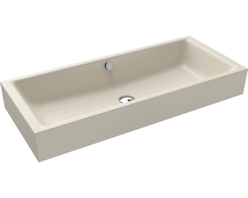 KALDEWEI Aufsatzwaschbecken PURO S 90 x 38,5 cm warm beige 20 matt mit Beschichtung Emailliert 909206003661