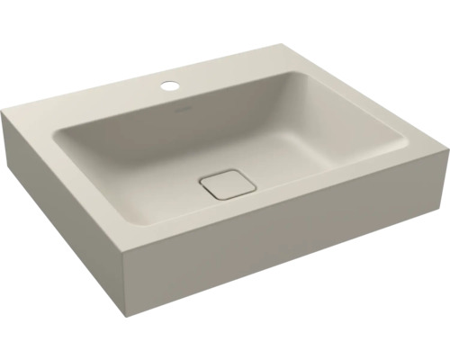 Waschtisch KALDEWEI CONO 60 x 50 cm warm grey 10 matt emailliert perleffekt 902506013668