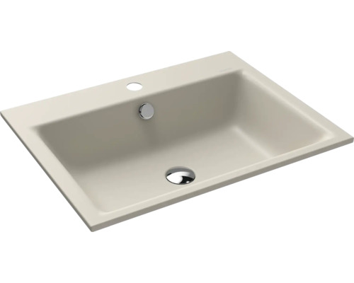 KALDEWEI Einbauwaschbecken PURO 60 x 46 cm warm grey 10 matt mit Beschichtung Emailliert 900106013668 KALDEWEI Einbauwaschbecken PURO 60 x 46 cm warm grey 10 matt mit Beschichtung Emailliert 900106013668