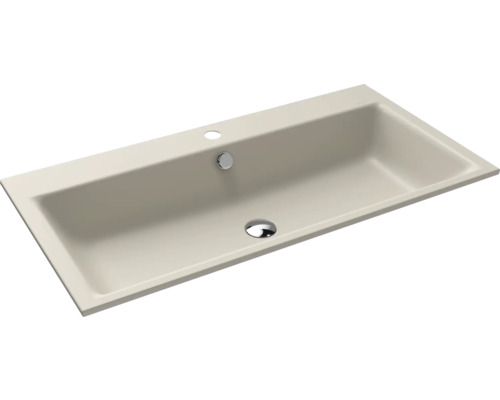 Einbauwaschbecken KALDEWEI PURO 90 x 46 cm warm grey 10 matt emailliert perleffekt 900206013668