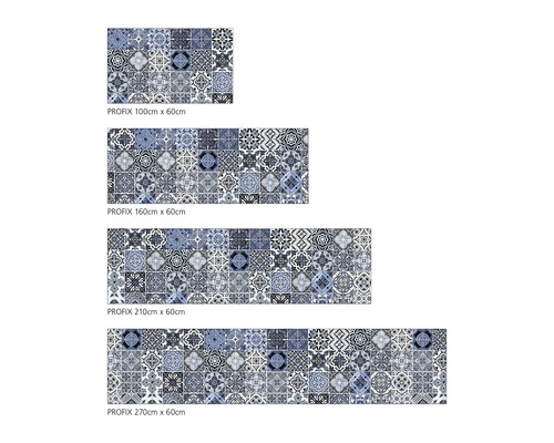 Verschiedene Größen der Profix-Matte mit Fliesenmuster