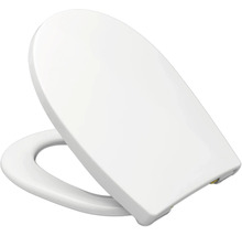 REIKA WC-Sitz MINO weiß Scharniere gold poliert mit Absenkautomatik und Quick&Clean universell passend
