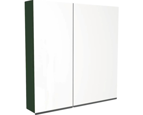 Spiegelschrank Devo Viva 2.0 rechts BxHxT 70x85x15 cm conifer green supermatt Badezimmerschrank mit zwei Türen