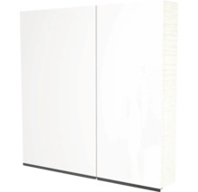 Spiegelschrank Devo Viva 2.0 links BxHxT 70x85x15 cm structure white