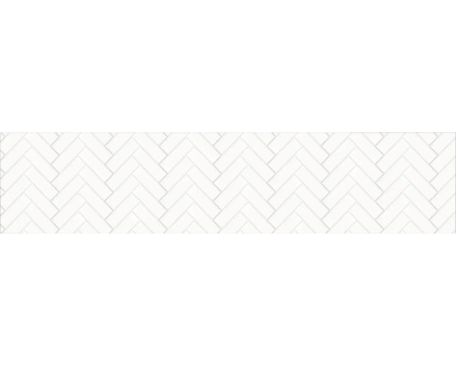 Küchenrückwand mySpotti Profix Herringbone Tiles White 270 x 60 cm PX-27060-1918-HB