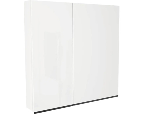 Spiegelschrank Devo Viva 2.0 rechts BxHxT 85x85x15 cm premium white supermatt Weißer Spiegelschrank mit zwei Türen