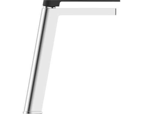 Einzelner hoher Waschtischmischer aus Metall