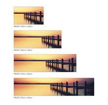 PROFIX Wandbild mit Steg im See bei Sonnenuntergang in verschiedenen Größen