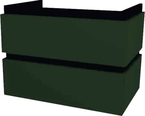 Waschtischunterschrank mit 2 Schubladen Devo Viva 2.0 BxHxT 69x51x44 cm conifer green supermatt