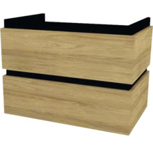 Waschtischunterschrank mit 2 Schubladen Devo Viva 2.0 BxHxT 69x51x44 cm natural hickory