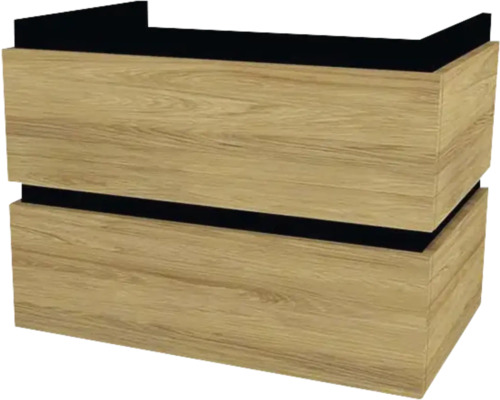 Waschtischunterschrank mit 2 Schubladen Devo Viva 2.0 BxHxT 69x51x44 cm natural hickory